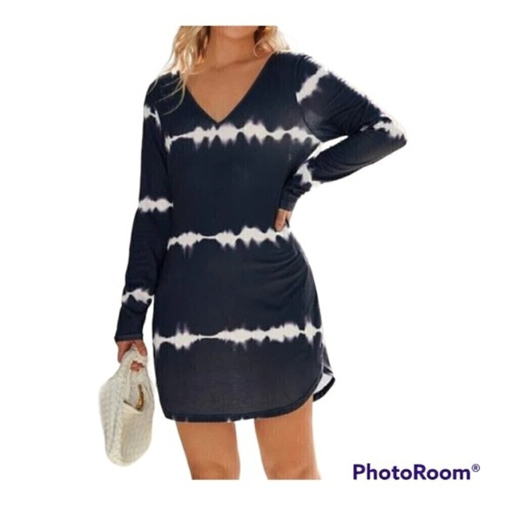 tie Dye Ladder Cut Back Dress XSmall